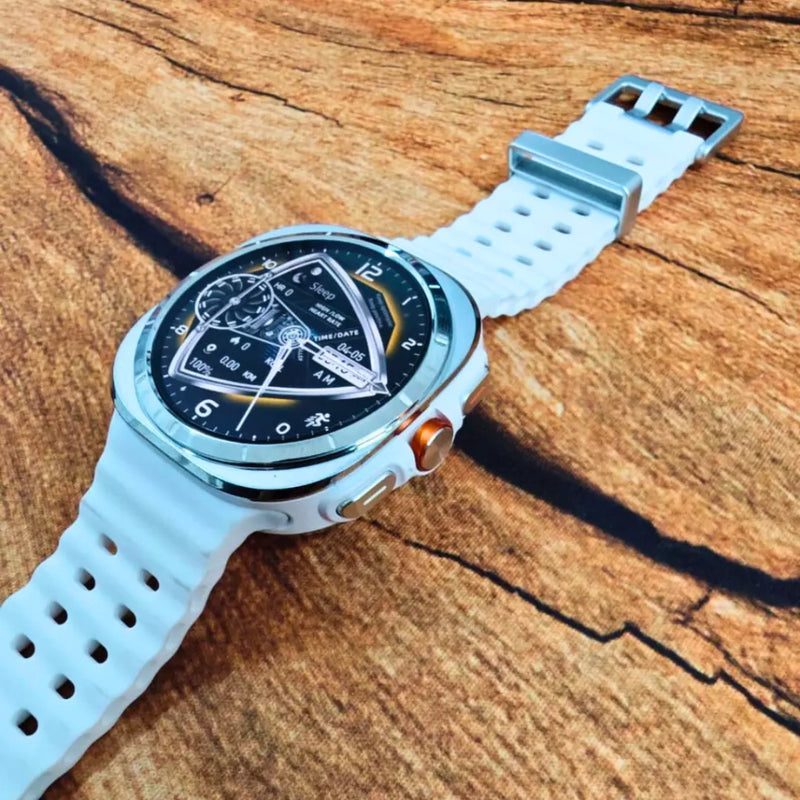 **Smartwatch Microwear SU01 Série 11 AMOLED 1.43”, GPS Multissistema, WhatsApp no relógio, chamadas Bluetooth, saúde 24h e resistência IP68.**