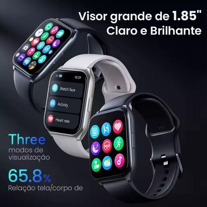 Smartwatch Haylou Watch 2 Pro Tela 1.85” HD | Bluetooth 5.3 | IP68 | 100 Modos de Esporte | Monitoramento Cardíaco, Sono, SpO₂, Estresse e Ciclo