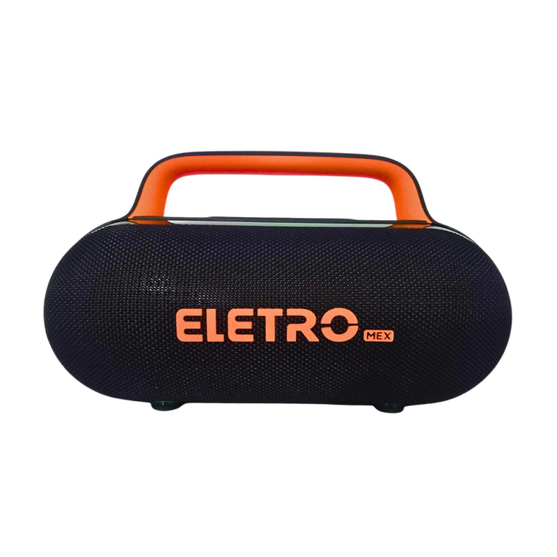 Caixa de Som Bluetooth Portátil Eletromex EL-1126 80W com LED RGB, TWS, Rádio FM, USB, Micro SD, AUX, Bateria Recarregável – Ideal para Festas e Uso E