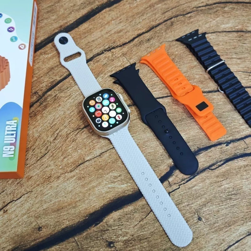 Smartwatch N9 Ultra 3 Série 10 49mm Tela Infinita 2.2" | NFC | Chamadas Bluetooth 5.0 | IP67 | Multi Esportivo + 4 Pulseiras Extras | Lançamento 2025