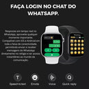 Smartwatch W11 Pro Mini Série 11 AMOLED 2,02” | Dual Core Ultra | WhatsApp Integrado | Chamadas Bluetooth | IA no Pulso | IP68 | Envio Rápido