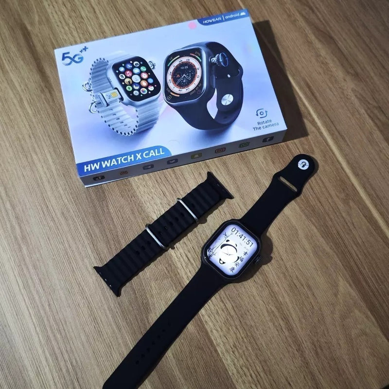 Smartwatch HOWEAR HW Watch X Call 5G com Câmera 12MP, Chip 4G/5G, 4GB RAM 64GB, Tela AMOLED 46mm + Pulseira Extra