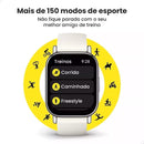 Smartwatch Xiaomi Redmi Watch 5 Lite AMOLED 1.96", GPS GNSS, 5ATM, Bluetooth, 150 Modos, 18 Dias de Bateria, Chamadas, Preto/Dourado – Versão Global
