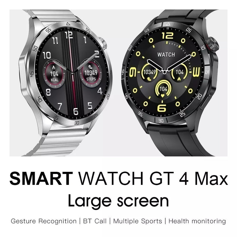Smartwatch Microwear GT4 Max Preto: Tela AMOLED e Saúde