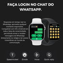 Smartwatch W11 Mini Series 11 42mm 2025 – Responde WhatsApp no Pulso, Faz Ligações, NFC, Saúde Completa, Tela 2.02" Premium e Memória Interna.