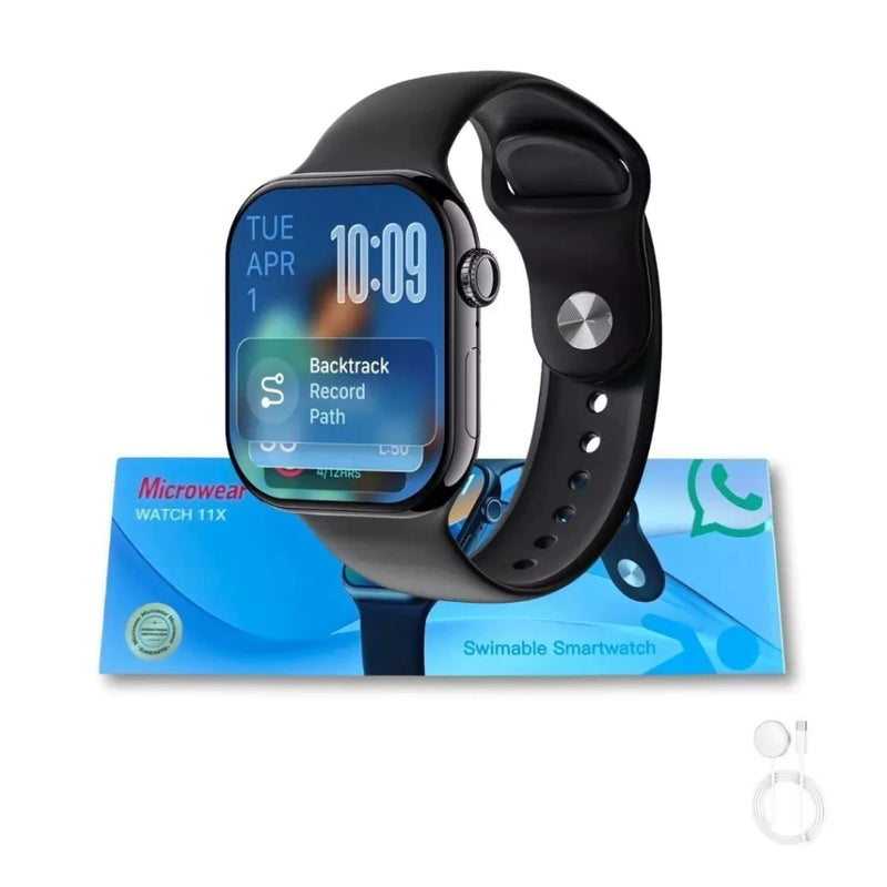 Smartwatch Microwear W11X 46mm Série 11 – Atenda Chamadas, WhatsApp, À Prova D’água, IA Integrada, Saúde Completa, Estilo e Tecnologia