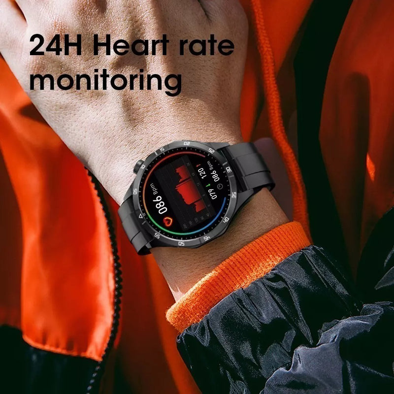 Smartwatch Microwear GT4 Max Preto: Tela AMOLED e Saúde