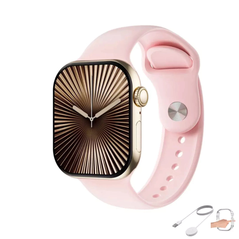 Smartwatch Microwear W10 Mini Pro 42mm 2ª Geração com Tela AMOLED, ChatGPT, NFC, Chamadas, 2GB Memória Interna e Pulseira Silicone – Compatível Androi