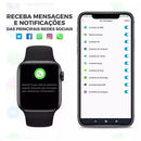 Smartwatch GS10 Ultra Mini Série 10 42mm Tela AMOLED com Pulseira Extra, Função ChatGPT, Atende Chamadas por Gesto, Monitoramento de Saúde, Compatível