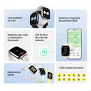 Smartwatch Xiaomi Redmi Watch 5 Lite AMOLED 1.96", GPS GNSS, 5ATM, Bluetooth, 150 Modos, 18 Dias de Bateria, Chamadas, Preto/Dourado – Versão Global