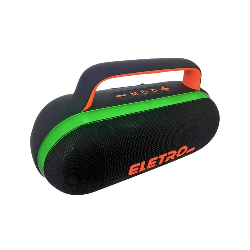 Caixa de Som Bluetooth Portátil Eletromex EL-1126 80W com LED RGB, TWS, Rádio FM, USB, Micro SD, AUX, Bateria Recarregável – Ideal para Festas e Uso E
