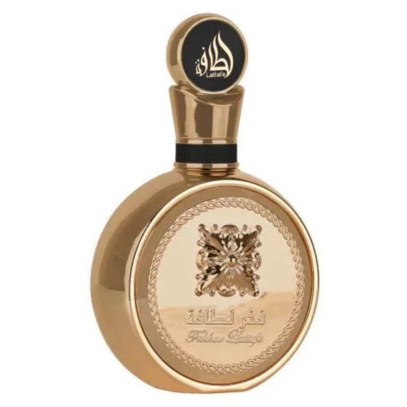 Perfume Árabe Lattafa Fakhar Gold Extrait EDP 100ml Unissex Original – Fragrância Intensa, Notas Florais e Ambaradas, Ideal para Noite, Eventos e Pres