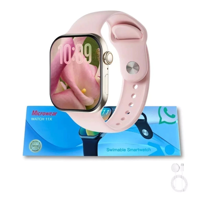 Smartwatch Microwear W11X 46mm Série 11 – Atenda Chamadas, WhatsApp, À Prova D’água, IA Integrada, Saúde Completa, Estilo e Tecnologia