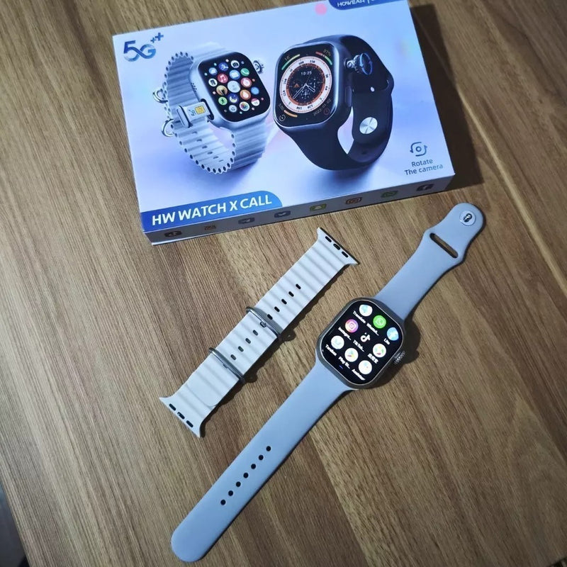 Smartwatch HOWEAR HW Watch X Call 5G com Câmera 12MP, Chip 4G/5G, 4GB RAM 64GB, Tela AMOLED 46mm + Pulseira Extra