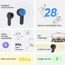 Fone de Ouvido Realme Buds T01 Bluetooth 5.4 Original | Cancelamento de Ruído ENC, 28h de Bateria, IPX5, Áudio Premium e Controles Touch