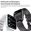 Smartwatch PEJE ZW1S Tela 1.83" HD Bluetooth Chamadas + Pulseira Extra, À Prova D’Água, 100 Modos Esportivos, Som 3D e Autonomia 12 dias