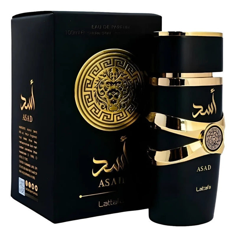 Lattafa Asad Eau de Parfum 100ml - Perfume Amadeirado e Intenso