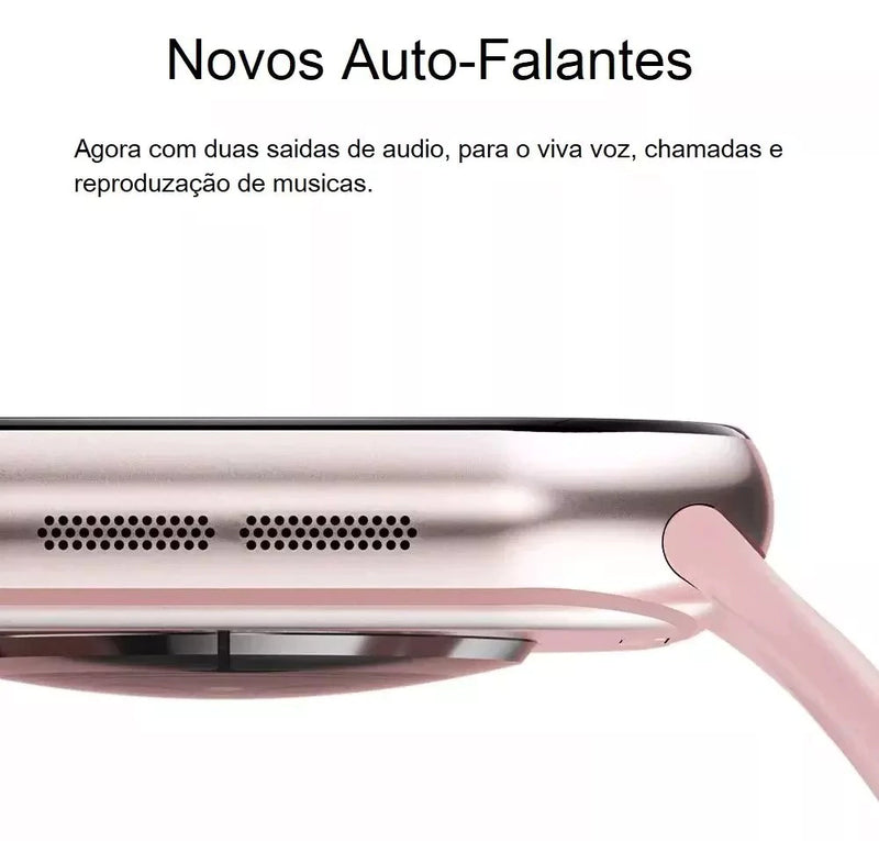 Smartwatch Microwear S10 47mm Série 10 com ChatGPT, Tela 2.08", Chamadas por Gestos, NFC, Ilha Dinâmica e MicroOS 10 - Lançamento 2025