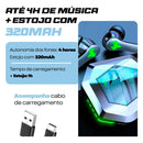 Fone de Ouvido Bluetooth Kapbom KA-790C – Case com Tela LED, Bateria Longa Duração, Bluetooth 5.4, Toque Sensível, Som Imersivo – Homologado Anatel