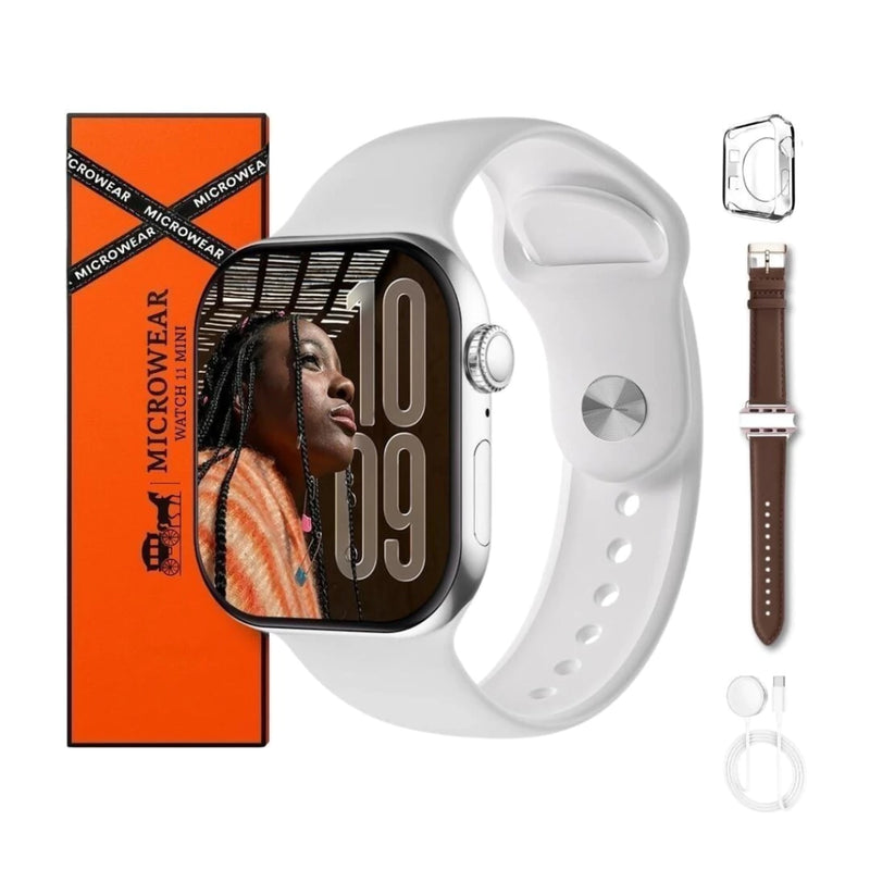 Smartwatch W11 Mini Series 11 42mm 2025 – Responde WhatsApp no Pulso, Faz Ligações, NFC, Saúde Completa, Tela 2.02" Premium e Memória Interna.