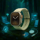 Smartwatch Microwear Ultra 4 Plus Série 10 com Tela AMOLED 2,1", 2GB de Memória, NFC, Chamadas via Bluetooth, Monitoramento de Saúde 24h, Compatível c