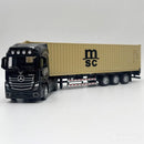 Mercedes-Benz Caminhão Container com Caixa Retrátil,Funcional escala 1/32