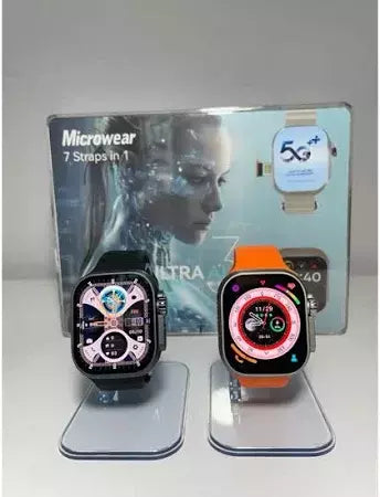 Smartwatch Ultra AI 3 5G Microwear – 2GB RAM, 16GB, AMOLED 2,06", Chip, Android 10, Câmera Giratória, Wifi, GPS, Face ID, Ilha Dinâmica